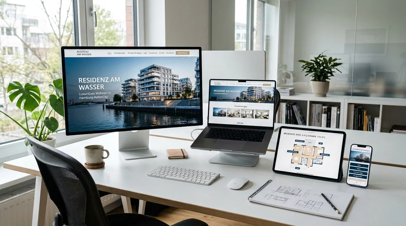 Landingpage immobilienprojekt – Microsites / Projektwebseiten