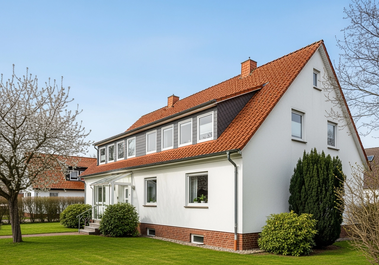 Zweifamilienhaus norddeutschland klassische wohnarchitektur – Immobilienmarketing & Exposés
