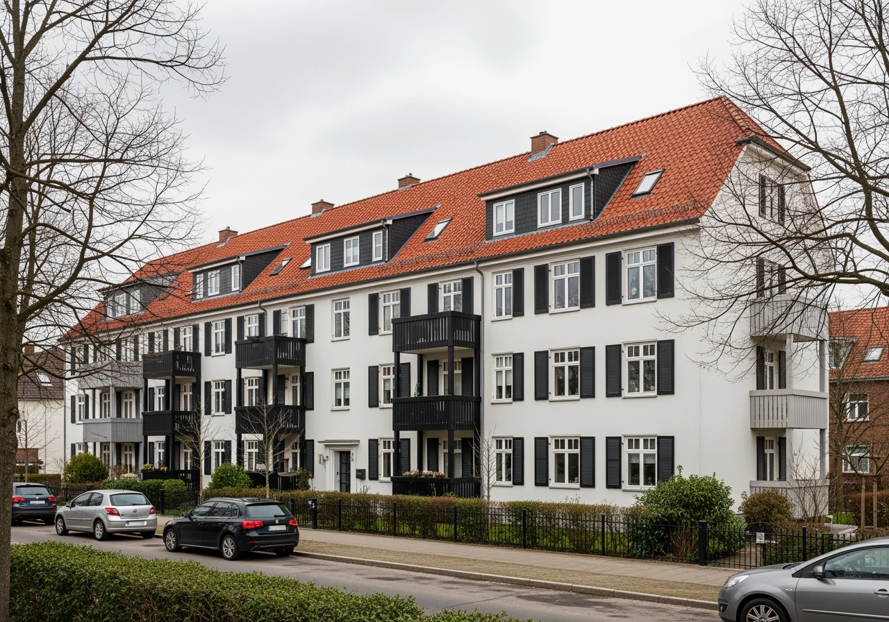 Mehrfamilienhaus altbaucharme norddeutschland architekturvisualisierung – Wohn- & Mehrfamilienhäuser