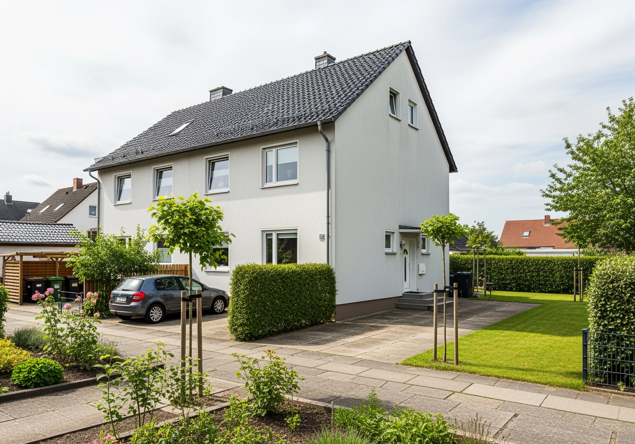 Traditionelles mehrfamilienhaus norddeutschland 3d rendering – Wohn- & Mehrfamilienhäuser