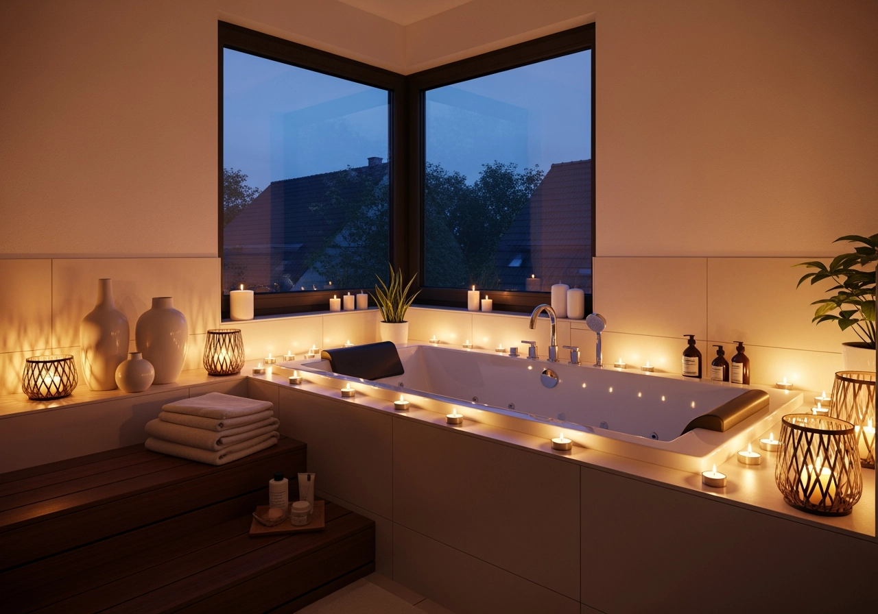 Wellness bad spa ambiente 3d visualisierung – Bad- & Wellnessräume