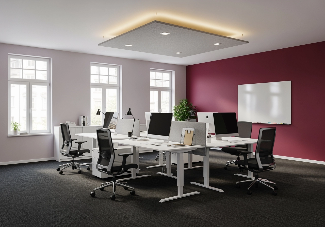 Team buero kleine arbeitswelt modern 3d visualisierung – Büro- & Arbeitswelten
