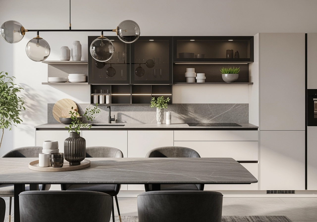 Moderne designer kueche deutschland 3d visualisierung – Küchen