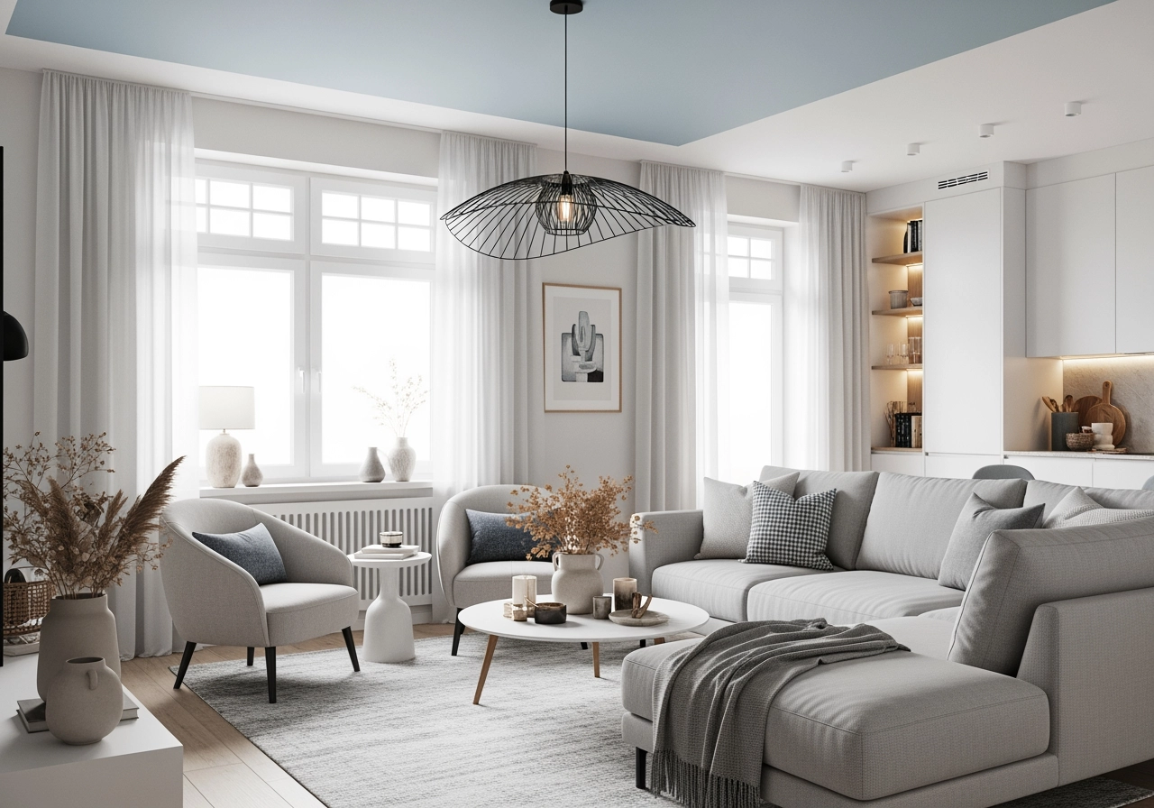 Modernes wohnzimmer ecksofa inneneinrichtung visualisierung – Wohnräume & Musterwohnungen