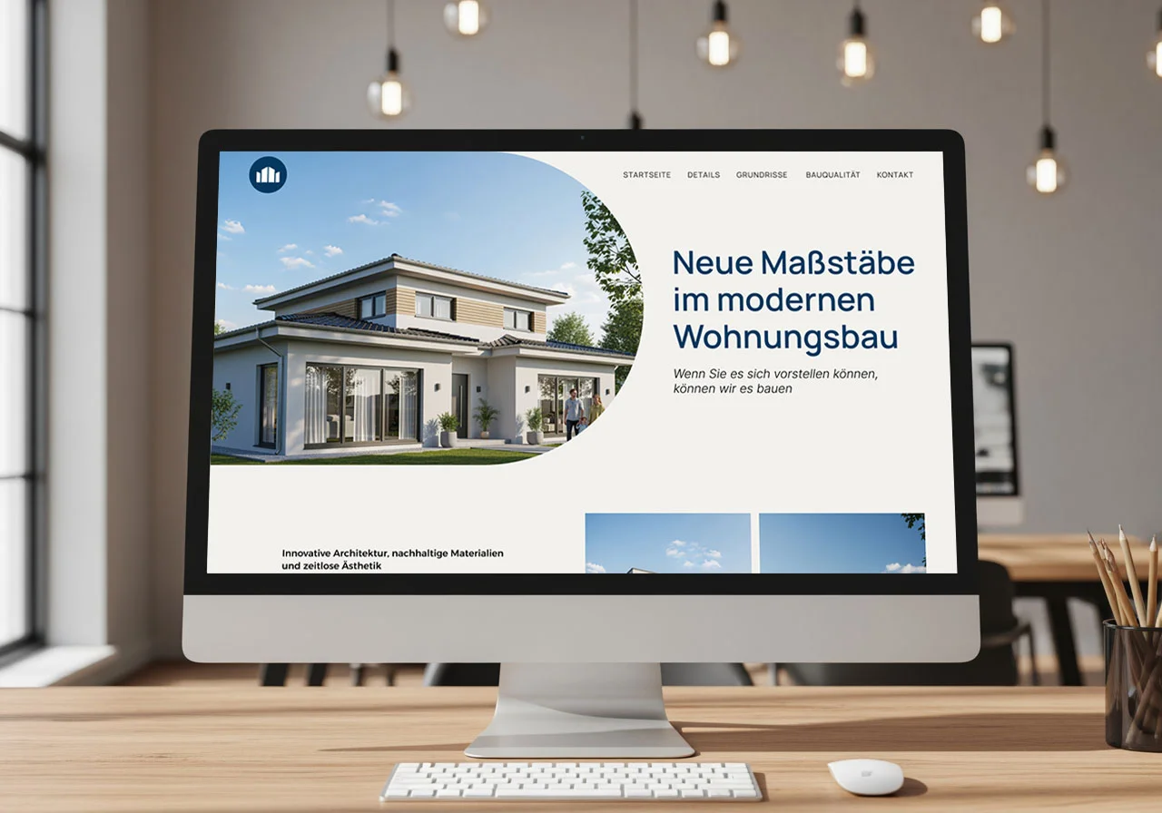 Landingpage architekturvisualisierung premium immobilien – Landingpages